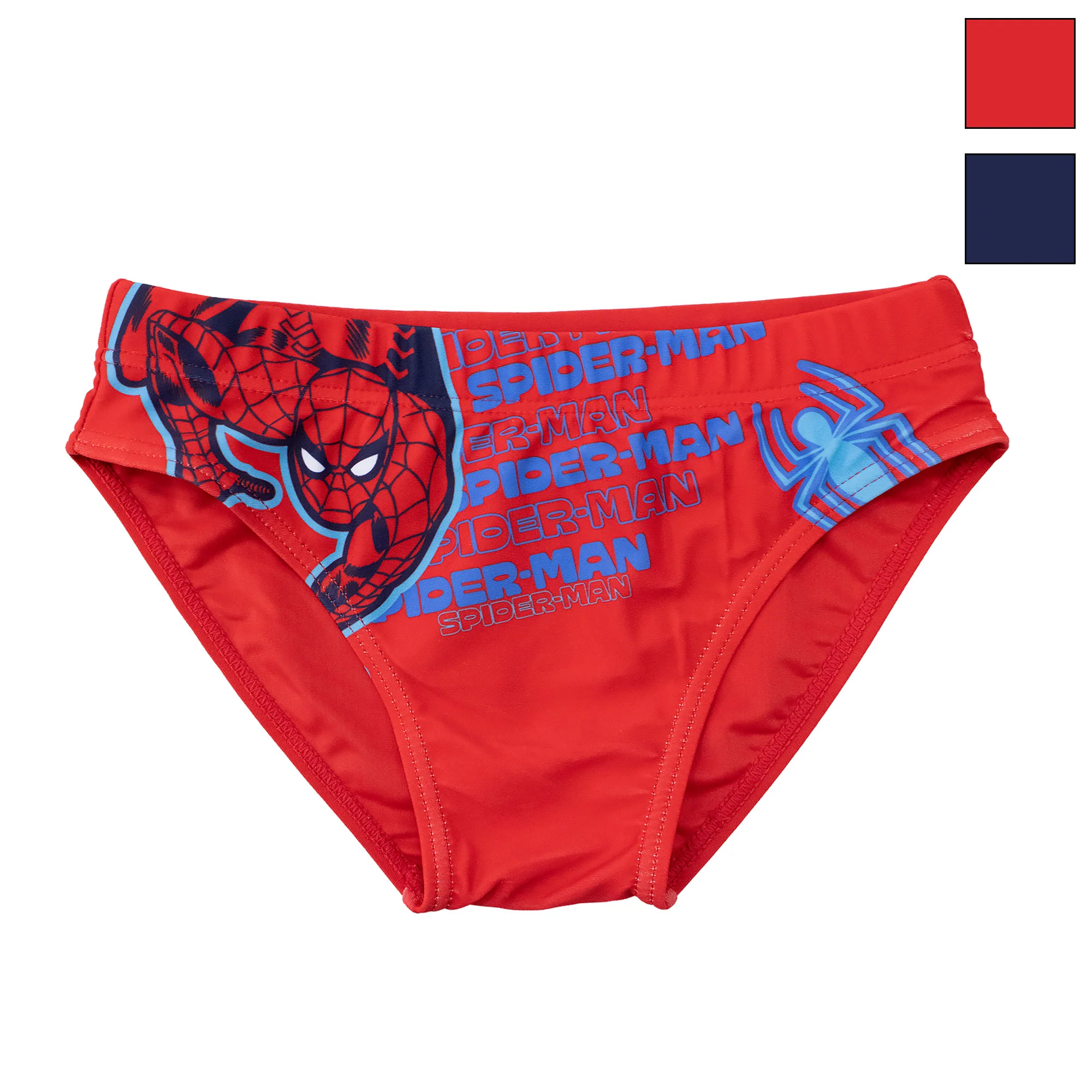 Costume da bagno Marvel Spiderman per bambino mutandina slip mare bimbo 7094 - immagine 2