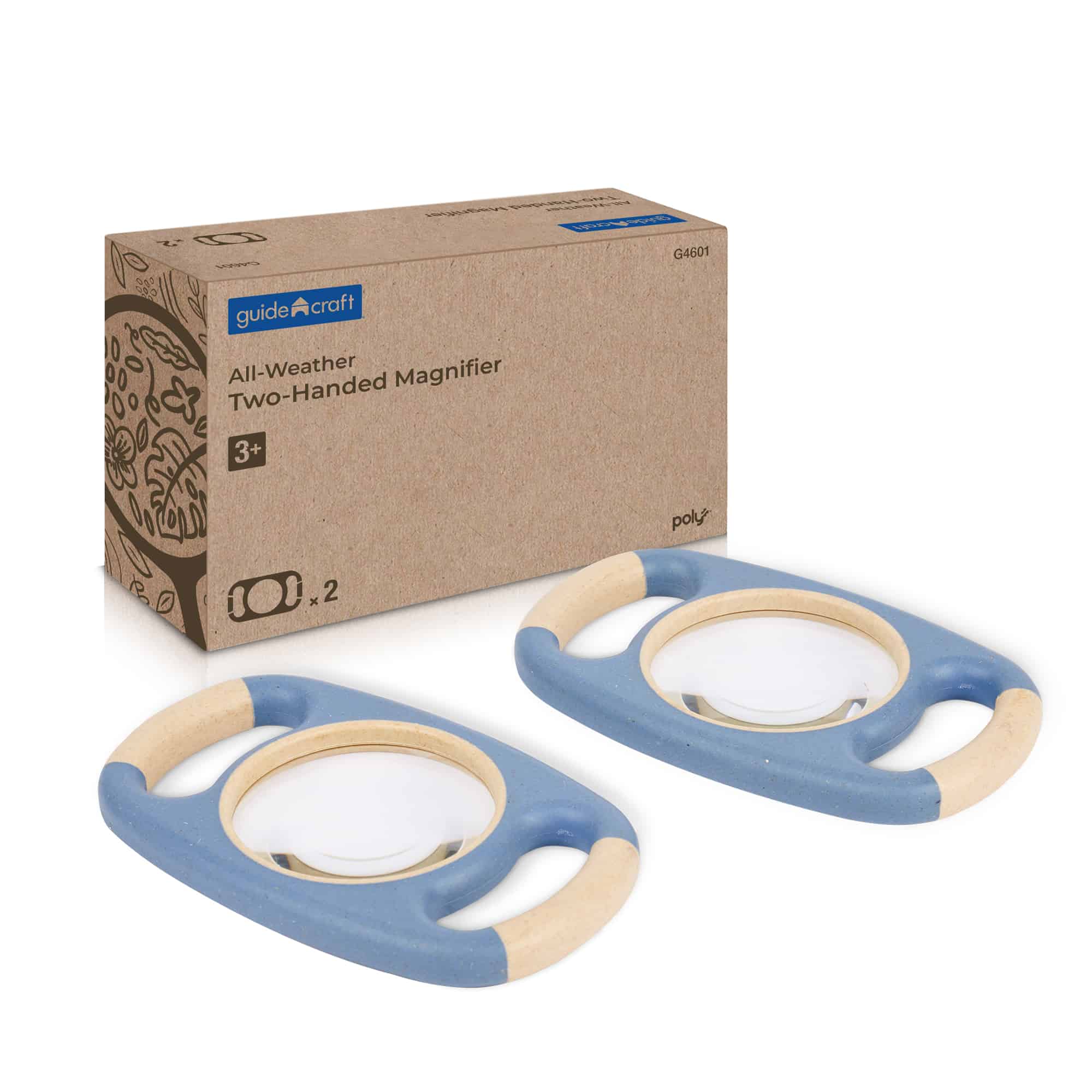 Guidecraft All-Weather Two-Handed Magnifier – 2er-Set Poly+ Forschungs-Lupen