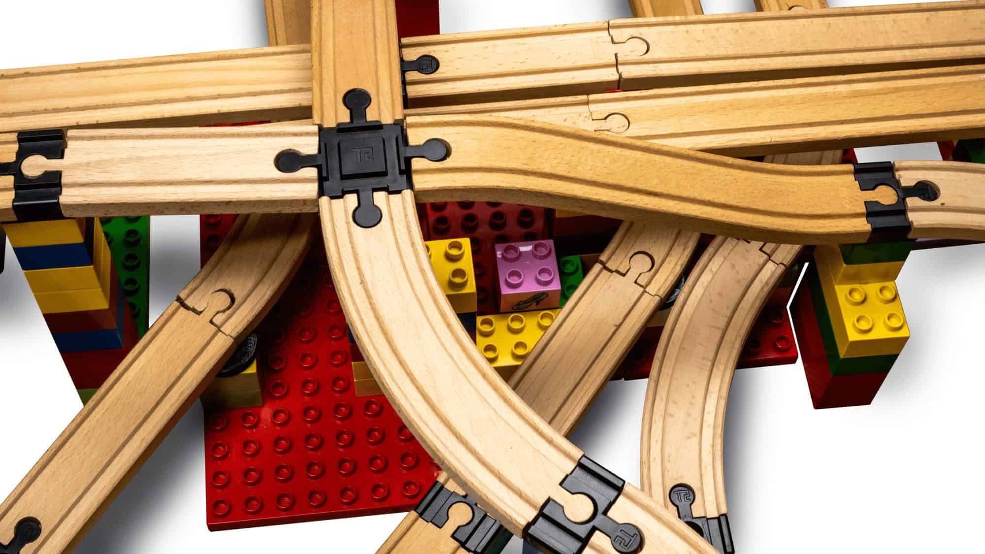 Squar3D TOY2 Track Connectors Builder XL – Schienenverbinder 44 Teile - immagine 3