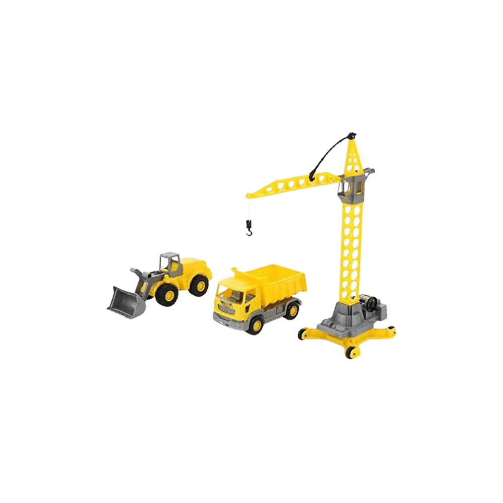 Giocattoli Polesie - Set Cantiere con Pala e Gru con box - immagine 2